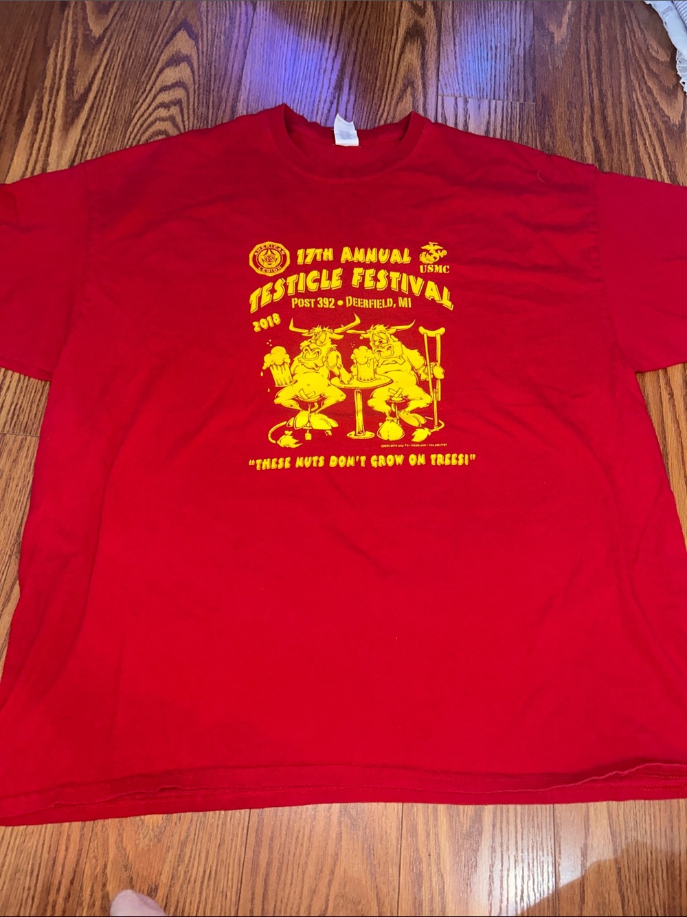 Vintage 2018 Military USMC Event Custom Casual Tshirt Men’s XL